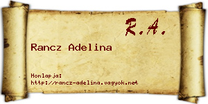 Rancz Adelina névjegykártya